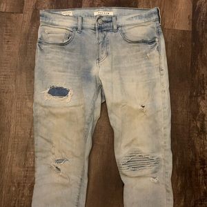 Mens Pacsun Light Blue Stacked Skinny Jeans